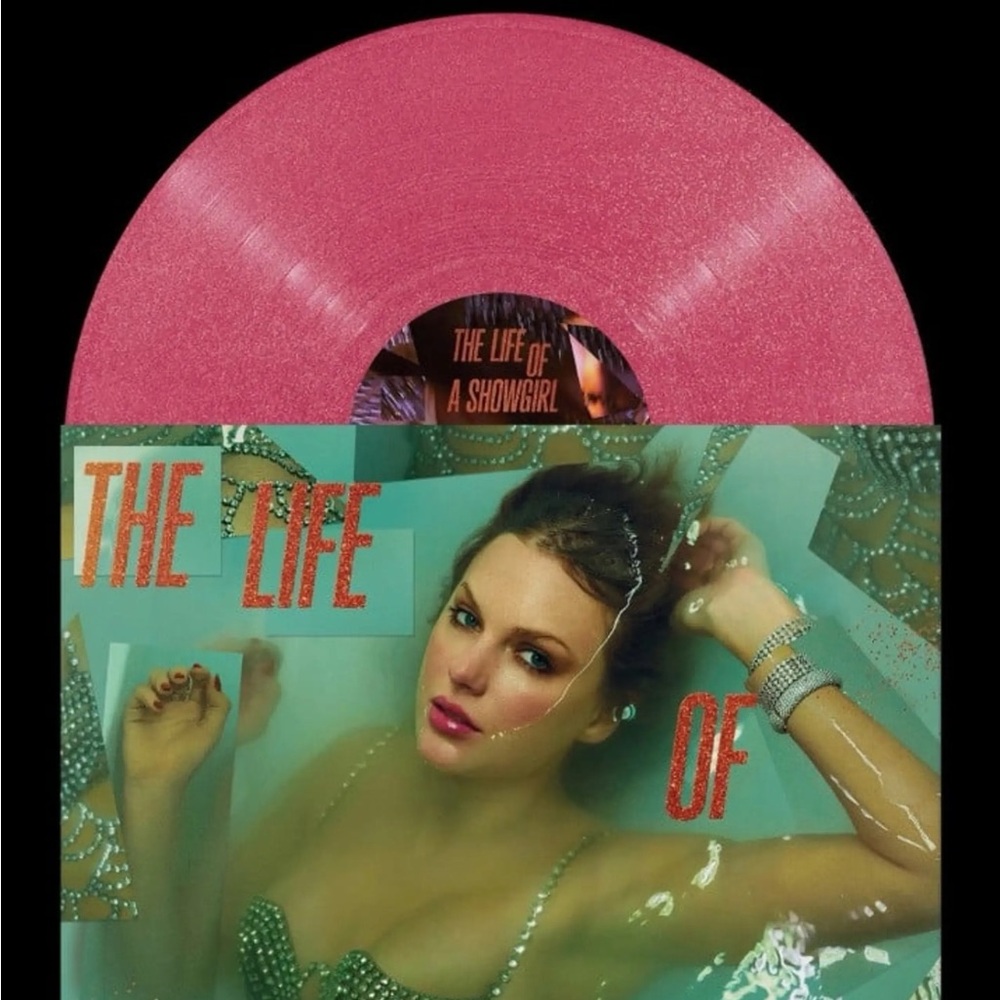 Taylor Swift The Life of a Showgirl: Sequins Are Forever Magenta Glitter Vinyl